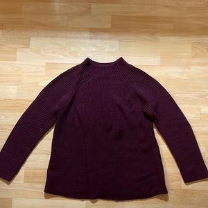 J Jill purple knit turtleneck sweater